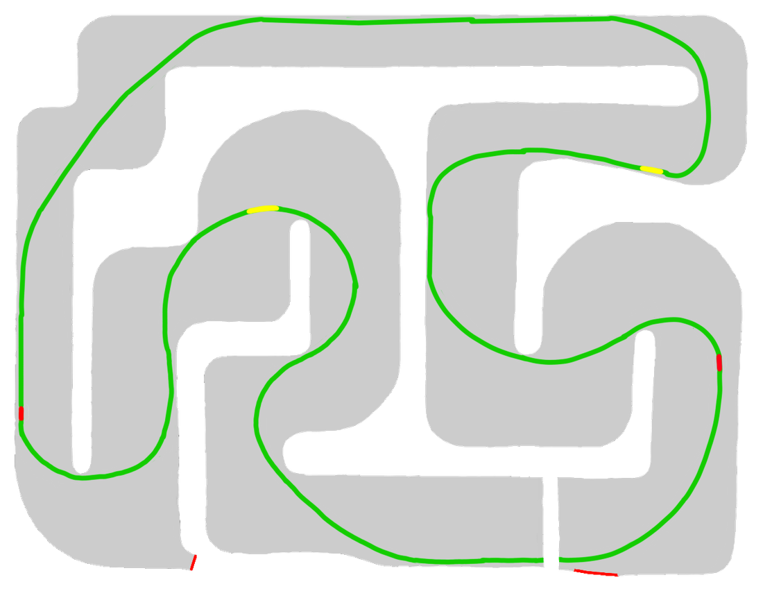 Trazada orientativa de Karting Indoor Plaza